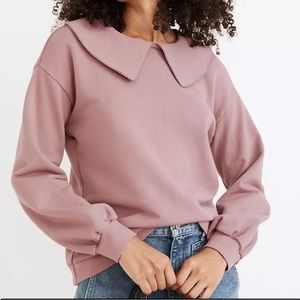 Madewell NWT (Re)sourced Cotton Collared Sweatshirt xxs